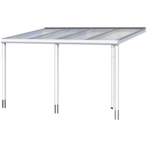 Skan Holz Terrassenüberdachung Garda aus Aluminium in Weiß mit Polycarbonat-Dach, B/T: 434 x 307 cm - Bild 3