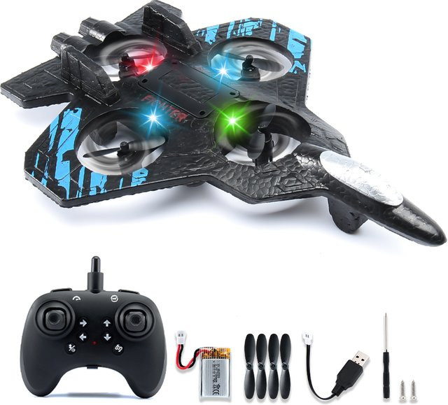 ANTSIR RC Flugzeug, Schaumstoff, mit LED-Leuchten, Stuntgleiter - Bild 1
