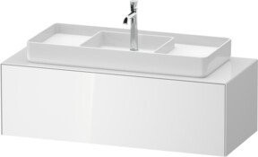 Duravit Waschtischunterschrank White Tulip in Weiß glänzend, B/T/H: 130 x 55 x 40,8 cm - Bild 1