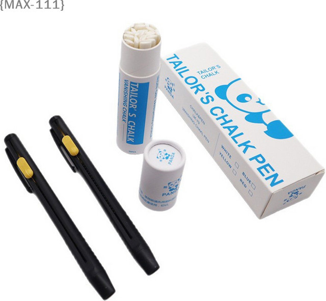 F2-MAX111 Kreide-Stift-Set mit 2 Stiften und 20 Ersatzminen in Schwarz für DIY-Handwerk und Nähen - Bild 1