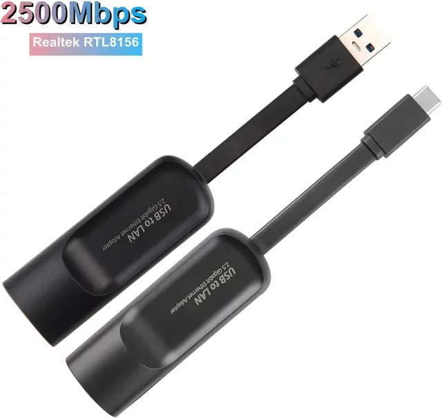Ninth World 2,5 Gigabit USB Typ C auf RJ45 Ethernet-Adapter für MacBook und iPad Pro - Bild 1