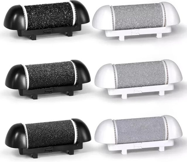 DUTRIEUX 3-teilige Ersatz-Rollenköpfe für Pedi-Fußfeile, Unisex - Bild 1