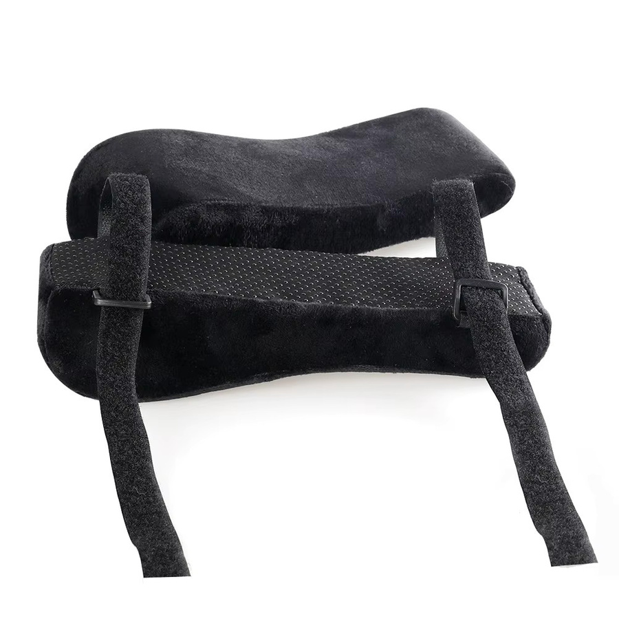 LIUSHADUOLA 2er Set ergonomische Armlehnenpolster in Schwarz zur Druckentlastung für deinen Bürostuhl - Bild 3