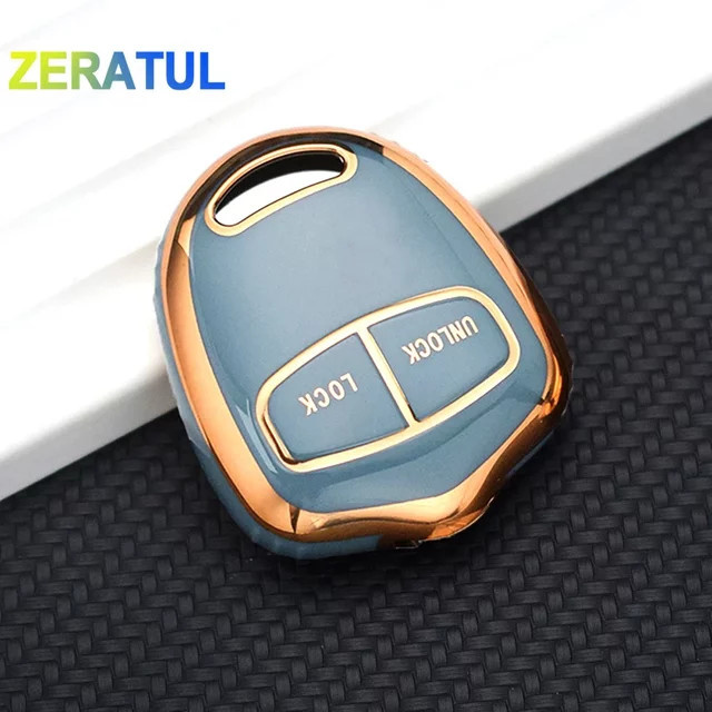 TPU Auto Schlüsselhülle in Blau für Mitsubishi ASX Mirage Montero Shogun L200 Colt Outlander Pajero Lancer EX - Bild 1