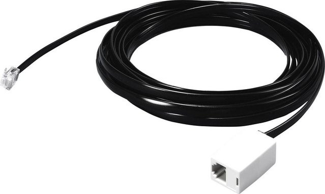 Rittal Netzwerkverlängerungskabel RJ-12 auf RJ-12, Schwarz, 1,0 m, 2er-Pack - Bild 1