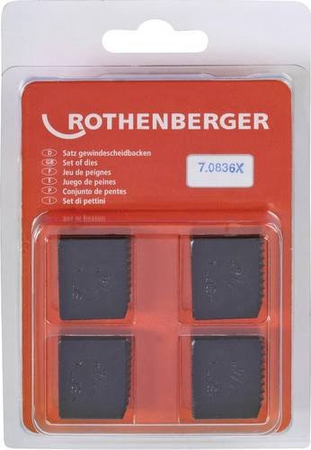 Rothenberger Schneidbacken-Set 070836X aus Edelstahl in Schwarz für BSPT R 1.1/4" - Bild 1