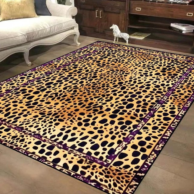 Karpetti Dekorativer Teppich im nordischen Stil mit Leopardenmuster, B/B: 180 x 250 cm, Mehrfarbig - Bild 1