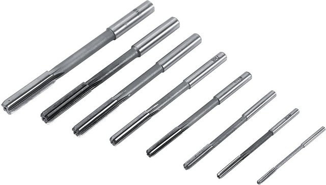 8er Set HSS Aufbohrer und Fräser von Painter in Silber mit geradem Schaft, Durchmesser: 3 mm, 4 mm, 5 mm, 6 mm, 7 mm, 8 mm, 9 mm, 10 mm - Bild 1