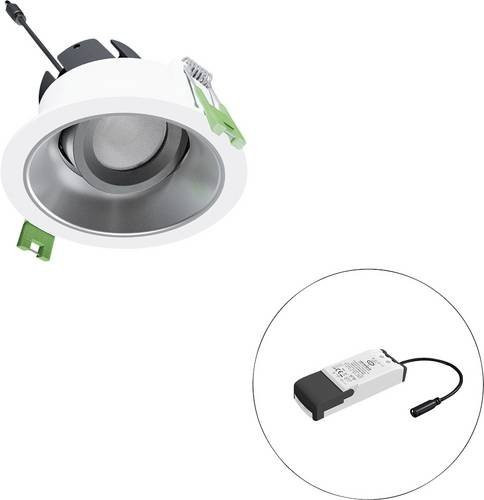 EVN F05R14SM0630L24P LED-Deckenstrahler, Weiß, Rund, Modern, Einbaustrahler aus Metall - Bild 1