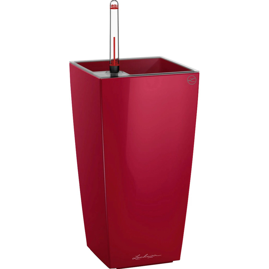 Lechuza Pflanzgefäß Cubi Maxi Scarlet Rot hochglanz B/T/H: 14 x 14 x 14 cm - Bild 2
