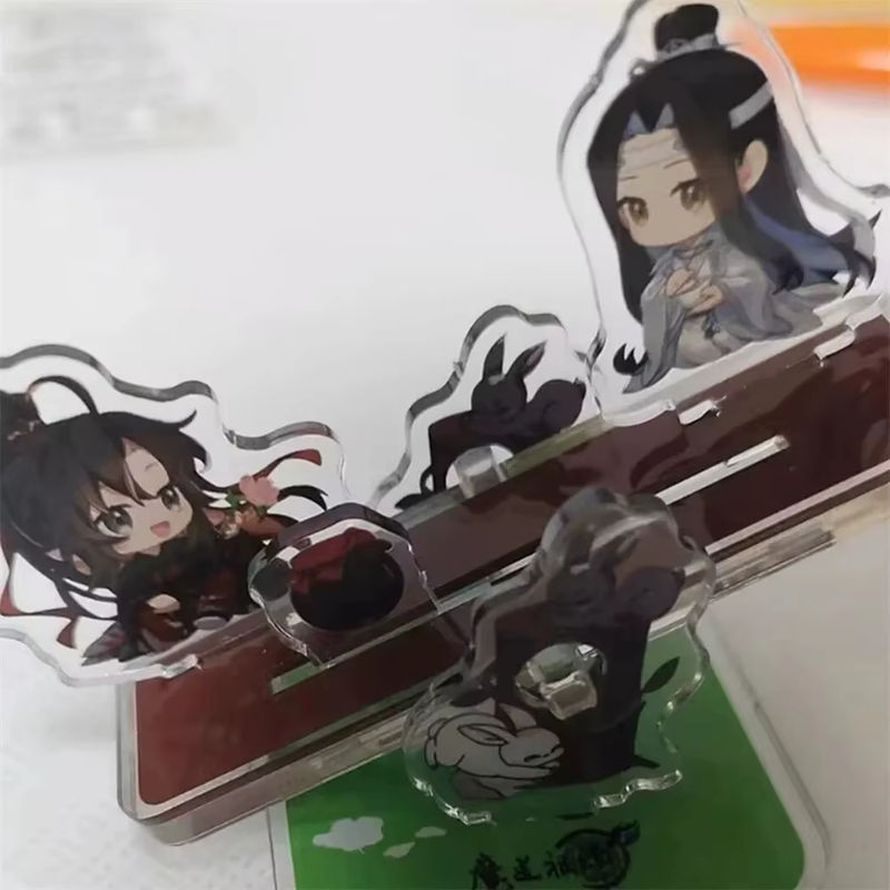 BOOCRE Anime Acryl Aufsteller Großmeister der dämonischen Kultivierung Wei Wuxian und Lan Wangji Cosplay Standfigur mehrfarbig - Bild 3