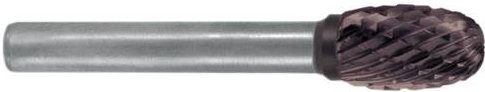 Exact 72336 Frässtift Hartmetall Tropfen in Silber, Länge: 70 mm, Schaftdurchmesser: 6 mm - Bild 1
