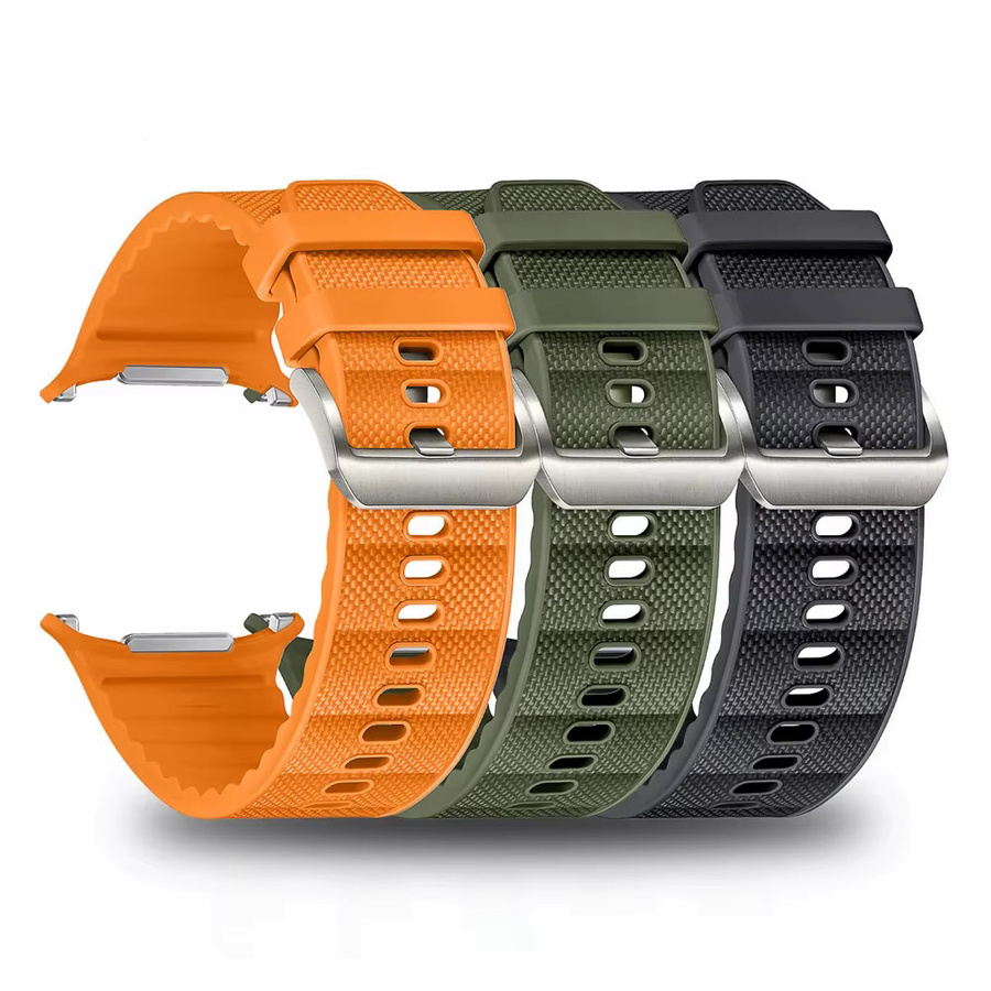 Samsung Galaxy Watch Ultra 2 Armband, Silikon, Nylon, 47 mm - Bild 6