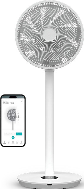 Whisper Flex 2 Smart Standventilator und Tischventilator in Weiß - Bild 1