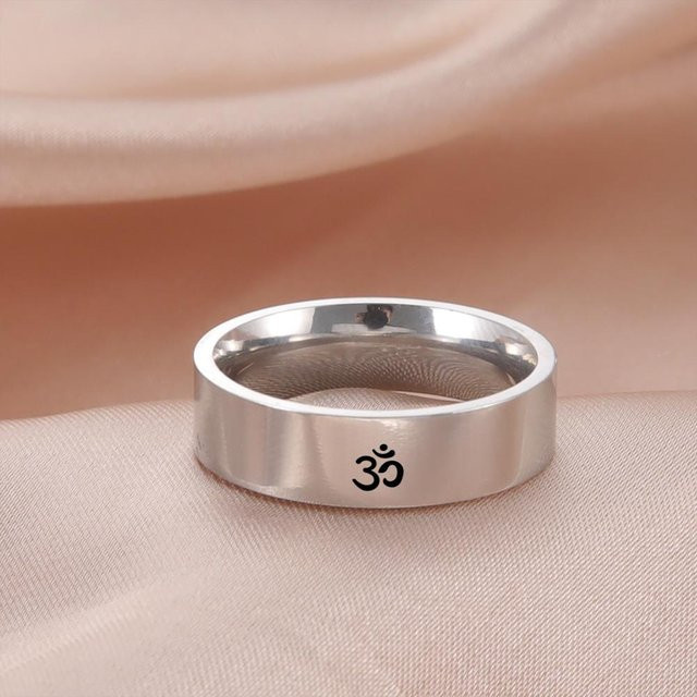 YULIN Ringe Edelstahl, Silber, Unisex, 6 mm & 9 mm breit - Bild 1
