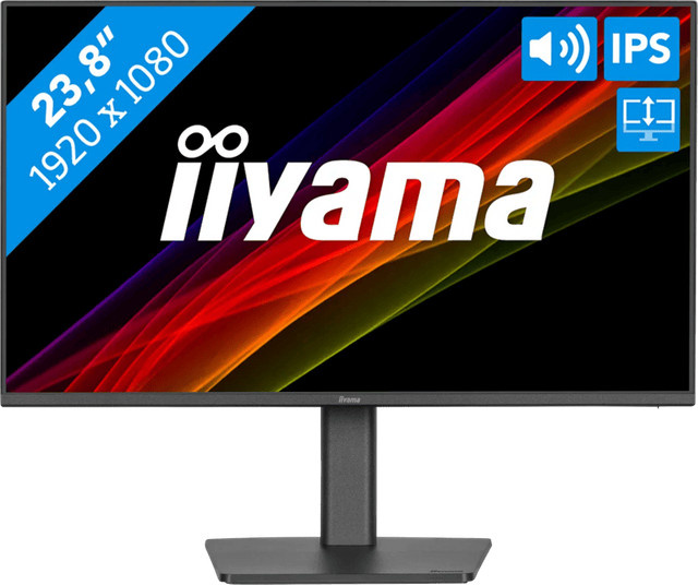 Iiyama ProLite XB2493HSU-B1 LED-Monitor in Schwarz mit 24 Zoll IPS-Display, Full HD Auflösung, 120 Hz und HDMI sowie DisplayPort - Bild 1