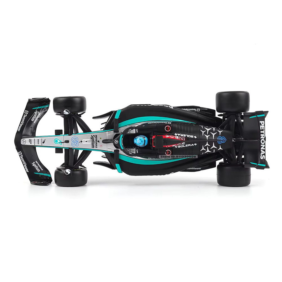 Bburago 2024 F1 Mercedes-AMG Formeleins-Team # 44 Lewis Hamilton, Legierungsautomodell, 1:24, ab 14 Jahren - Bild 2