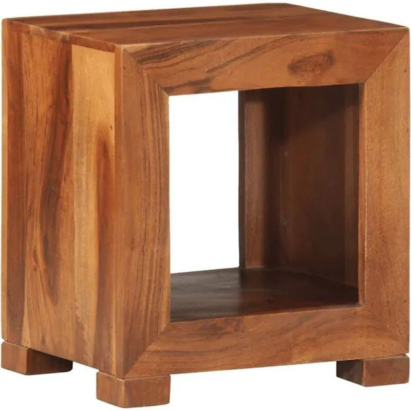 Beistelltisch aus Massivholz Akazie von vidaxl in Braun, Rechteckig, B/T/H: 37 x 29 x 40 cm - Bild 1
