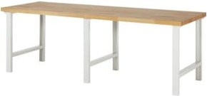 Rau Werkbank 7000-1 in Braun aus Holz und Stahl, B/T/H: 250 x 90 x 84 cm - Bild 1
