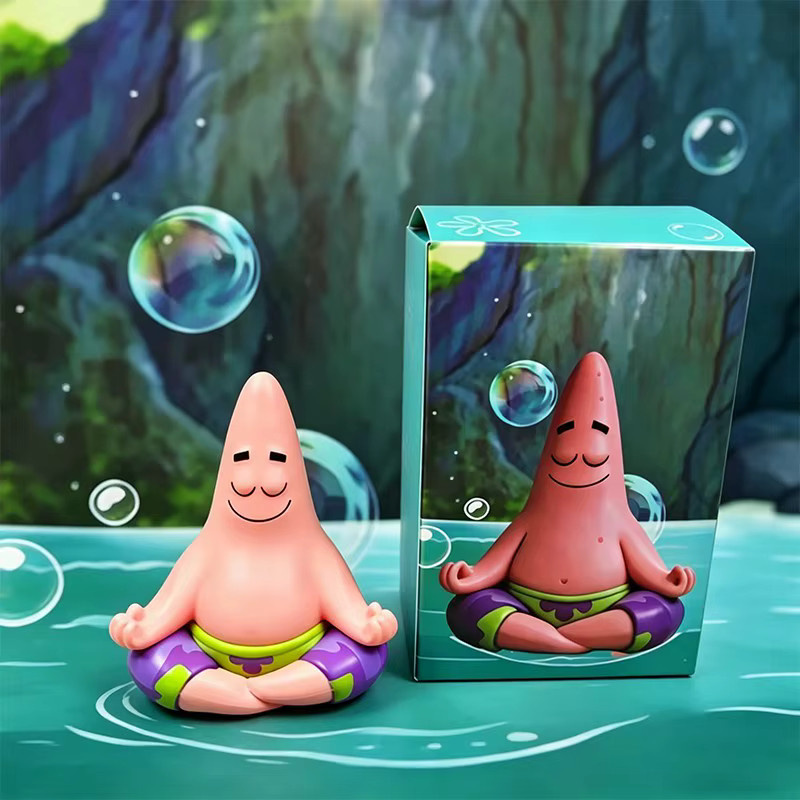 Bandai SpongeBob Patrick Star Figur, Sitzende Figur, 7cm, Rosa / Pink - Bild 2