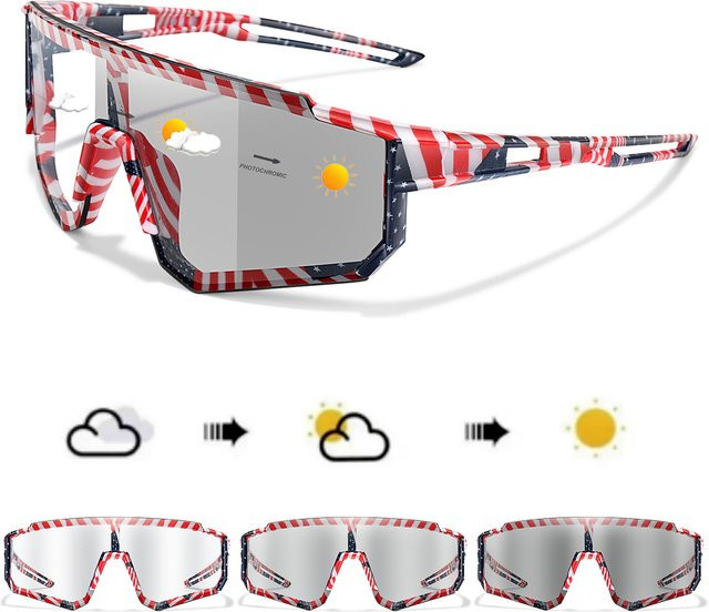 LOISRUBY Photochrome Sonnenbrille, halbrand, multicolor, Unisex, Kunststoff - Bild 1