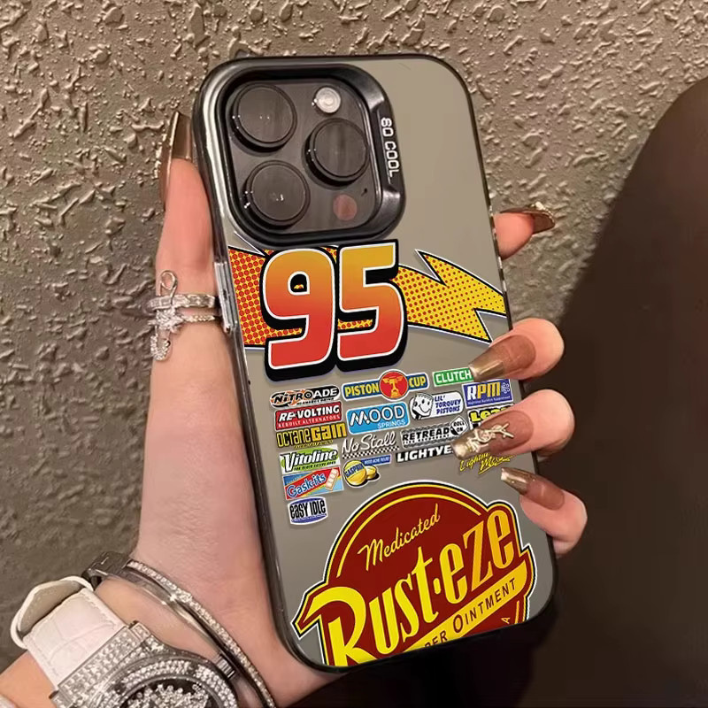 Lightning McQueen 95 Cars Handyhülle für Xiaomi Redmi Note 7 8 9 9S 10 11 12 13 14 15 Pro Plus 4G 5G Matte Anti-Fall Rückseite in Multicolour - Bild 1