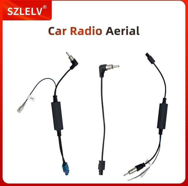 FAKRA Z auf DIN Antennenadapter Kabel für Volkswagen Radio FM AM Stereo in Schwarz - Bild 1