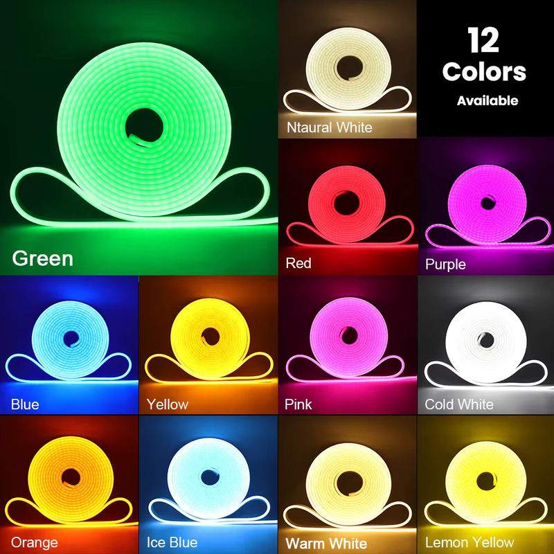 RAZEND LED-Neonstreifen RGB Multicolour, wasserdichte Silikon-Lichterkette für Heimdekoration, DC 12 V 24 V - Bild 5