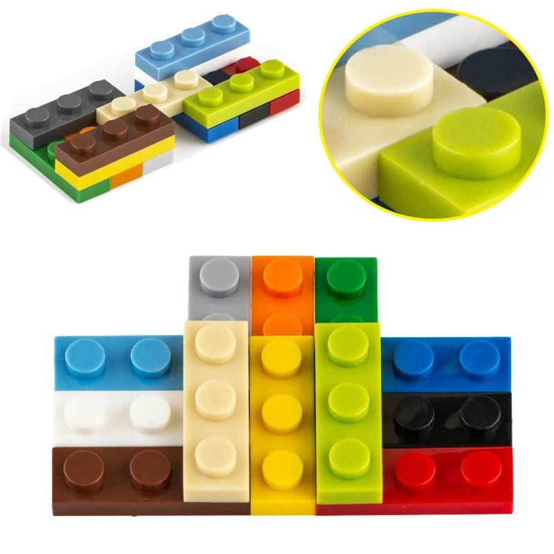 Yiran toy Platte 1x3 50-teiliges Set Bunt / Mehrfarbig 6–12 Jahre - Bild 2