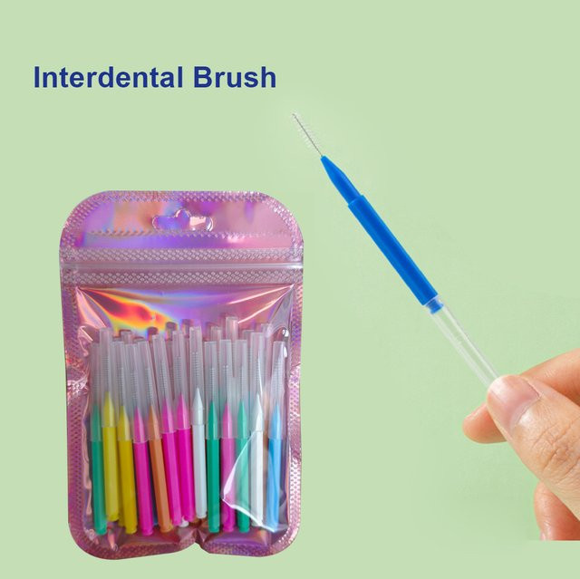 JNSUR Interdentalbürste I-förmig, 30 Stück, 0,6–1,5 mm - Bild 1