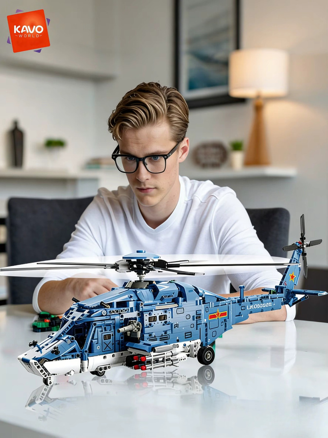 KAVOWORLD Nutzflugzeug-Hubschrauber-Bausatz, Bausatz - Bild 7