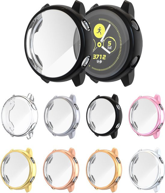 EIMO Uhrenzubehör Silikon, Schwarz, Samsung Galaxy Watch Aktive 1 & 2, 44 mm - Bild 1
