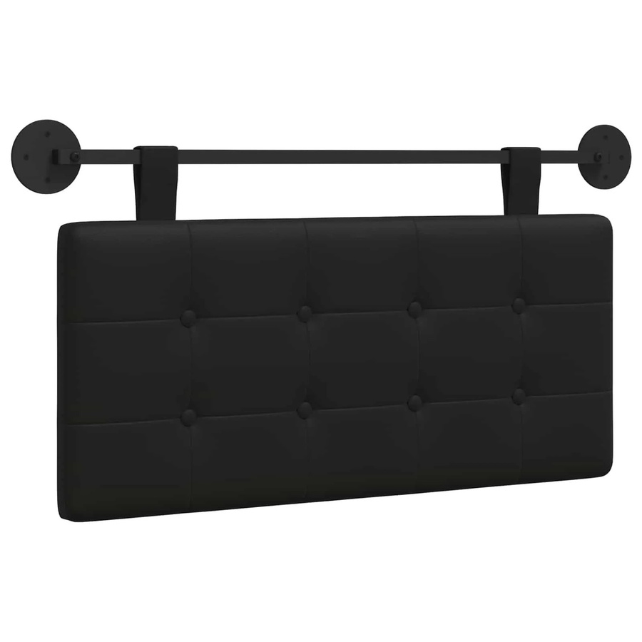 vidaXL Wandpaneel aus Kunstleder in Schwarz, B/H/T: 100 x 55 x 5 cm - Bild 2
