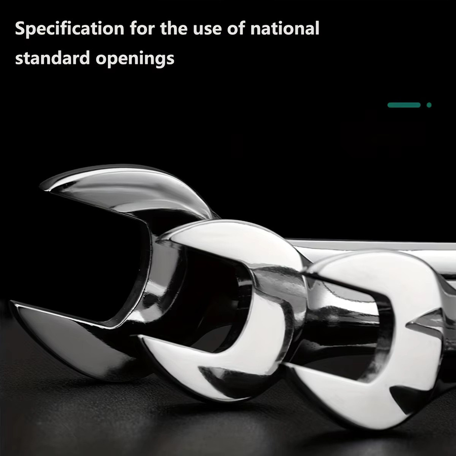 NIUXIANG 14-teiliges Kombinationsschlüsselsatz in Silber mit Aufbewahrungsbox für Metrik und Standard von 8mm bis 24mm - Bild 5