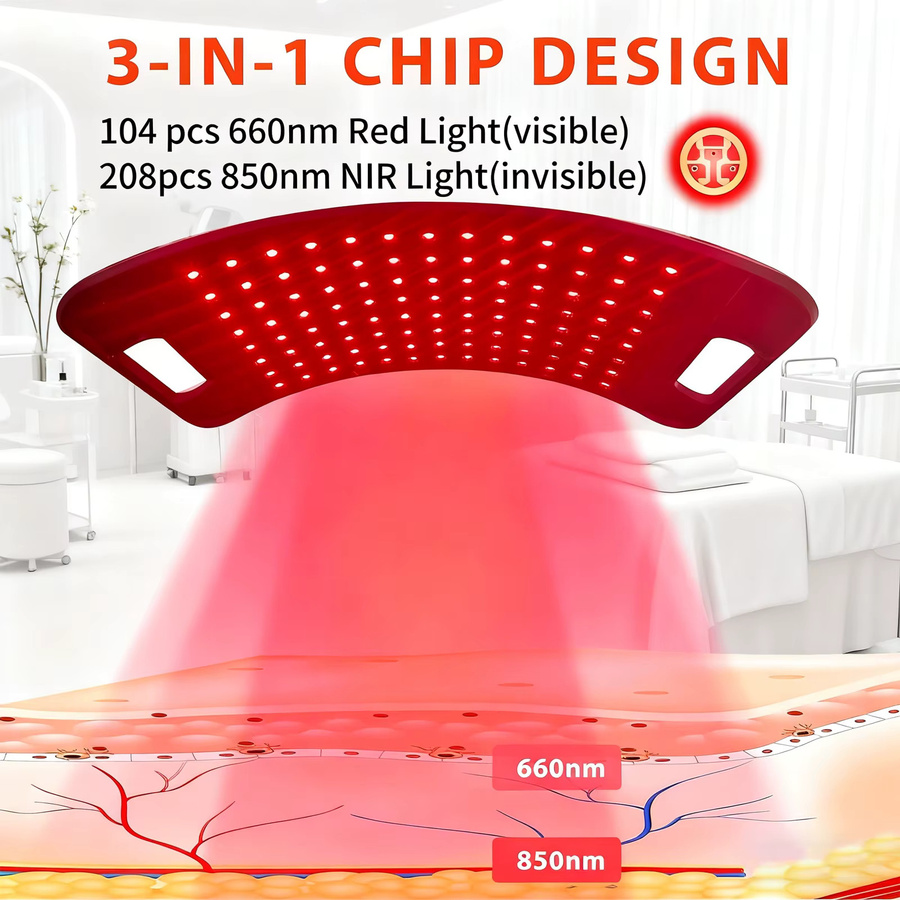 Vremota Rotlichtlampe für den Körper, Infrarot-Lichtpanel, Unisex - Bild 3