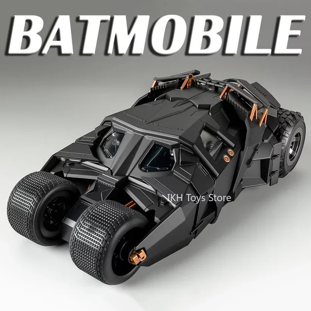 RMZ city Batmobil-Modellauto, Batman, Maßstab 1:24, Metalldruckguss, mit Licht und Ton - Bild 1