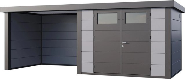 Telluria Gerätehaus Classico in Grau mit B/T/H: 602 x 258 x 219 cm - Bild 1