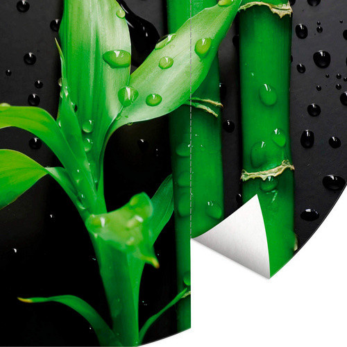 K&L Wall Art Vliestapete Runde Vliestapete Bambus Wellness Feng Shui, mehrfarbig, matt, B/H: 153 x 140 cm - Bild 2