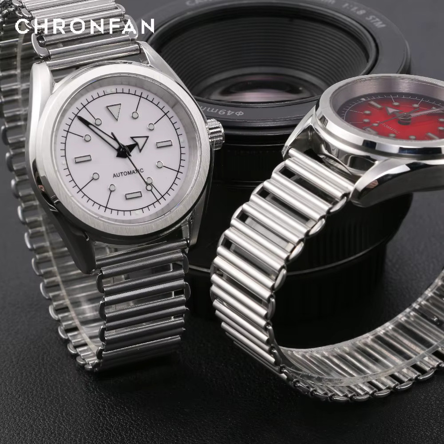 CHRONFAN Armbanduhr, Automatik, Edelstahl, 38 mm, Schwarz, Herren - Bild 2
