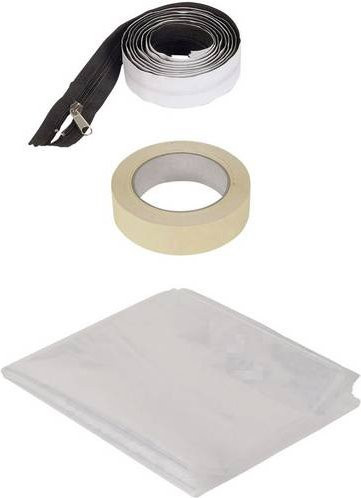 Wolfcraft Tape & Zip Door Schmutzschleuse transparent Breite: 125 cm - Bild 1