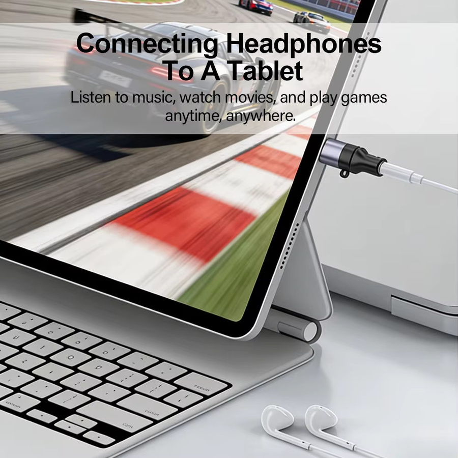 TekaGene USB-C auf 3,5mm Klinke Kopfhöreradapter in Grau für iPhone, Samsung und Xiaomi - Bild 5