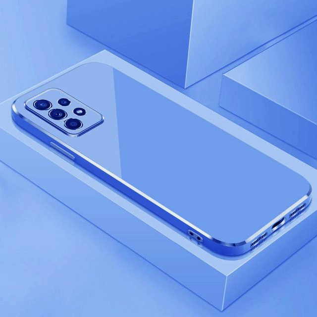 Stoßfeste Luxus-Beschichtungshülle für Samsung Galaxy S24 S23 S22 S21 Ultra A54 A14 A53 A13 A52 A52S in Blau - Bild 1