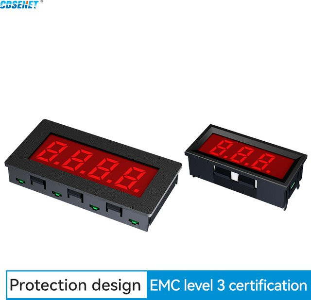 CDSENET EID051-Serie MODBUS RTU RS485 Serielle LED-Digitalröhre mit verstellbarem Display in Schwarz für SPS und industrielle Kommunikation (3/4/5/6 Bit) - Bild 1