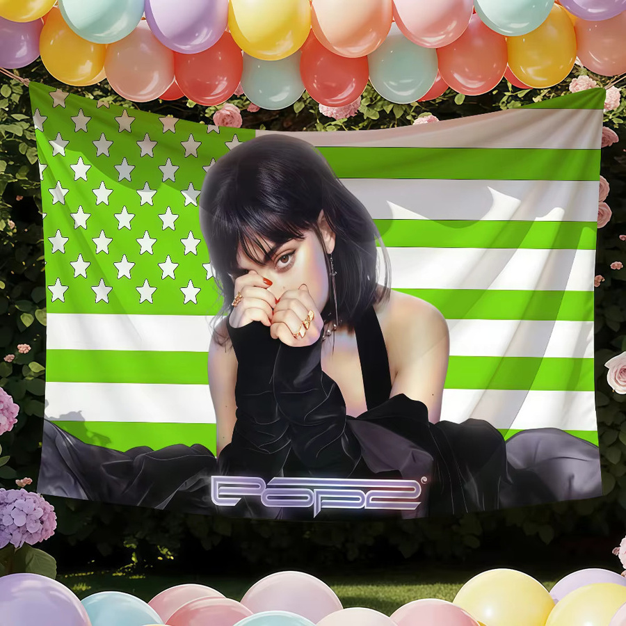 Charli XCX Flagge von Warner Bros. als Wandkunst und Dekoration für Party, Club oder Outdoor, B/H: 60 x 40 cm - Bild 2