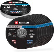 Einhell Trennscheiben-Set für Metall, Edelstahl, Stahl und Blech, Durchmesser: 125 mm, Dicke: 1,0 mm, 10 Stück - Bild 1