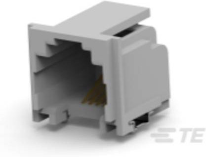 TE Connectivity Standard Modular Jack 5406545-1 in Grau und Weiß - Bild 1