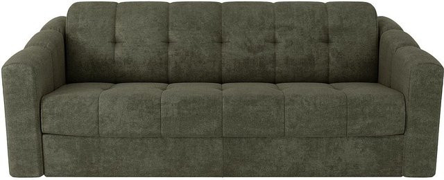 Schlafsofa Darielo Vente-unique in Khaki Grün mit Stoffbezug, Breite: 210 cm - Bild 1