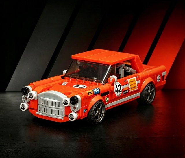GSF Retro Klassischer Rennwagen, Baukasten, Rot, ab 14 Jahre - Bild 1