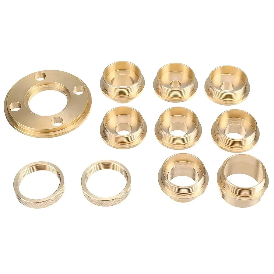 Allsome 11 Stück Fräserbuchsenführung aus Messing in Gold, Durchmesser: 10–30 mm - Bild 3