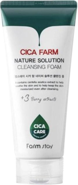 Farm Stay Cica Farm Nature Solution Reinigungsschaum, 180 ml, Centella-Extrakt - Bild 1